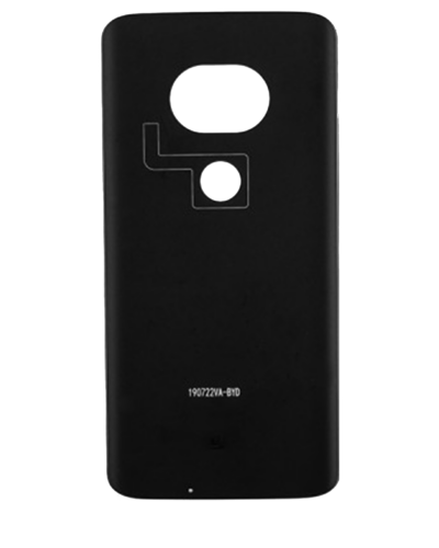 Coque arrière en verre pour Motorola Moto G7 Plus Revvl (XT1965-T / 2019) (Pièce d'origine constructeur) (Noir) – Image 2