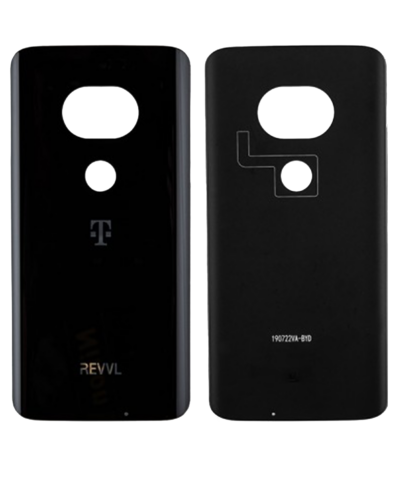 Coque arrière en verre pour Motorola Moto G7 Plus Revvl (XT1965-T / 2019) (Pièce d'origine constructeur) (Noir) – Image 3