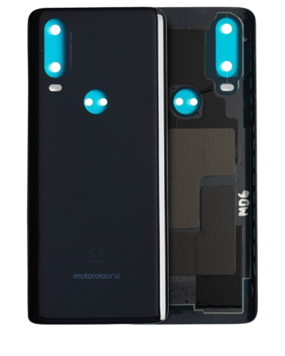 Back cover Glass For Motorola One Action (XT2013-1 / XT2013-2 / XT2013-4 / 2019) (Genuine OEM) (Denim Blue)