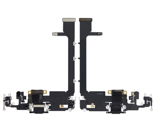 Câble flexible de port de charge avec carte pour iPhone 11 Pro Max (pièce d'origine d'occasion) (gris sidéral) – Image 2