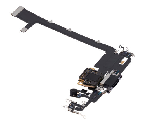 Câble flexible de port de charge avec carte pour iPhone 11 Pro Max (pièce d'origine d'occasion) (gris sidéral) – Image 5