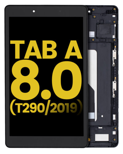 Écran LCD avec cadre pour Samsung Galaxy Tab A 8.0" (T290) (2019) (Version Wi-Fi) (Remis à neuf) (Noir) – Image 2