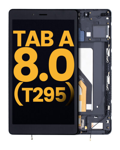 Écran LCD avec cadre pour Samsung Galaxy Tab A 8.0" (T295) (2019) (version LTE) (Remis à neuf) (Noir) – Image 2