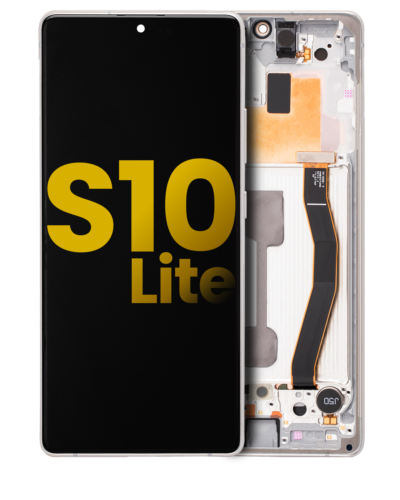 OLED Assembly With Frame For Samsung Galaxy S10 Lite (Refurbished) (Prism White)