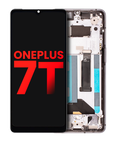 Bloc écran OLED avec cadre pour OnePlus 7T (compatible qualité supérieure) (Frosted Silver) – Image 7