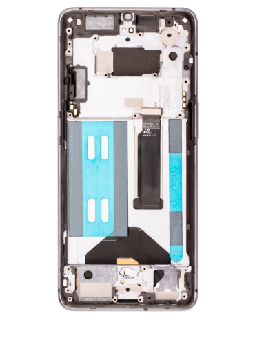 Bloc écran OLED avec cadre pour OnePlus 7T (compatible qualité supérieure) (Frosted Silver) – Image 2