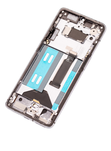 Bloc écran OLED avec cadre pour OnePlus 7T (compatible qualité supérieure) (Frosted Silver) – Image 4