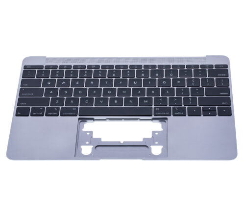 Top case avec clavier (ANSI US) et microphone pour MacBook 12" A1534 (2015) (Used OEM Pull: Grade A) (gris sidéral) – Image 8