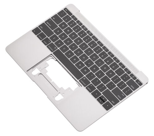 Boîtier supérieur avec clavier (ANSI US) et microphone pour MacBook 12" A1534 (2016-2017) (Pièce d'origine d'occasion : Grade A) (Gris sidéral) – Image 7