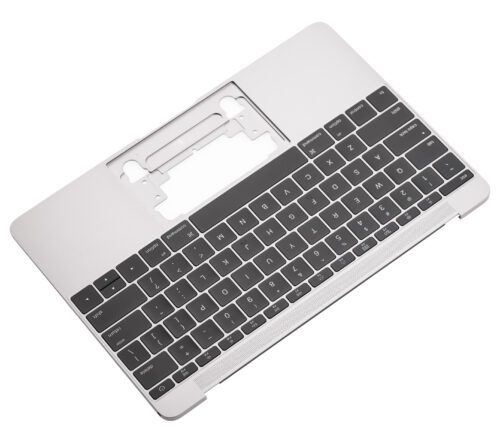 Boîtier supérieur avec clavier (ANSI US) et microphone pour MacBook 12" A1534 (2016-2017) (Pièce d'origine d'occasion : Grade A) (Gris sidéral) – Image 8