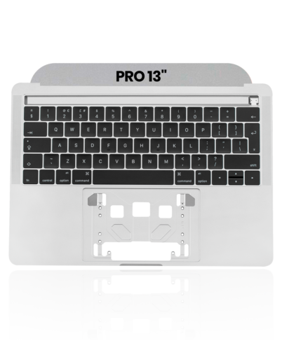 Top case avec clavier (ISO UK) pour MacBook Pro 13" A1989 (2018-2019) (Used OEM Pull: Grade A) (gris sidéral)