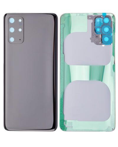 Cache arrière verre avec lentille de caméra pour Samsung Galaxy S20 Plus 5G (No Logo) (compatible qualité supérieure) (Cosmic Black) – Image 2