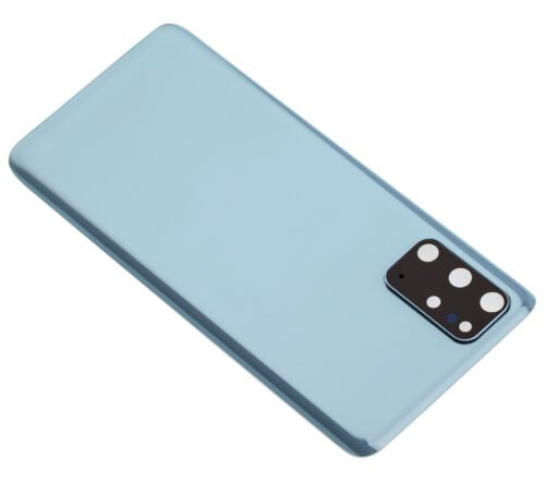 Coque arrière en verre avec objectif pour Samsung Galaxy S20 Plus 5G (sans logo) (Adaptable) (Bleu nuage) – Image 5