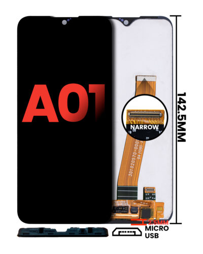 Écran LCD complet sans cadre pour Samsung Galaxy A01 (Global Model) (Micro USB Frame) (Aftermarket Plus: Incell) (toutes couleurs) – Image 2