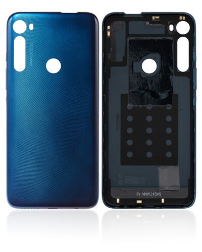 Coque arrière en verre pour Motorola One Fusion Plus (XT2067 / 2020) (Bleu crépuscule) – Image 2