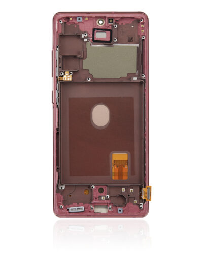 Écran OLED avec cadre pour Samsung Galaxy S20 FE 4G/5G (compatible qualité supérieure) (Rouge nuage) – Image 5
