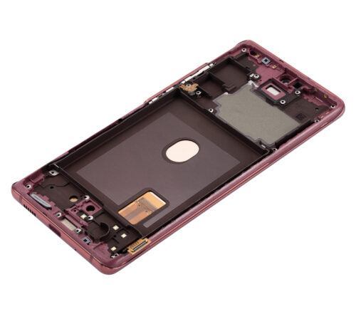 Écran OLED avec cadre pour Samsung Galaxy S20 FE 4G/5G (compatible qualité supérieure) (Rouge nuage) – Image 7