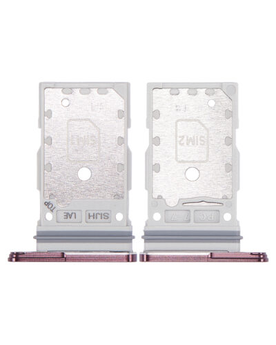 Dual Sim Card Tray For Samsung Galaxy S22 Ultra (Burgundy) – Image 2