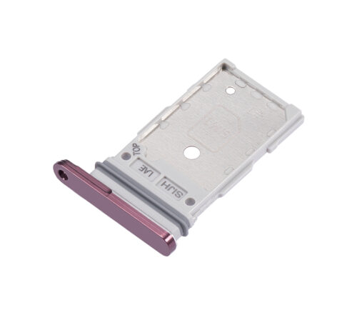Dual Sim Card Tray For Samsung Galaxy S22 Ultra (Burgundy) – Image 4