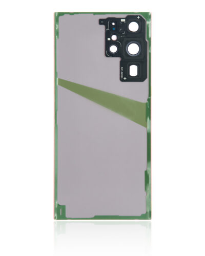 Coque arrière en verre avec objectif pour Samsung Galaxy S22 Ultra 5G (sans logo) (Pièce de rechange Plus) (Rouge) – Image 4