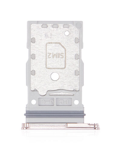 Dual Sim Card Tray For Samsung Galaxy S22 / S22 Plus (Pink Gold) – Image 3