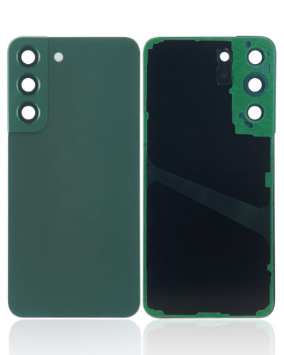 Coque arrière en verre avec objectif pour Samsung Galaxy S22 5G (sans logo) (Pièce de rechange Plus) (Vert) – Image 2