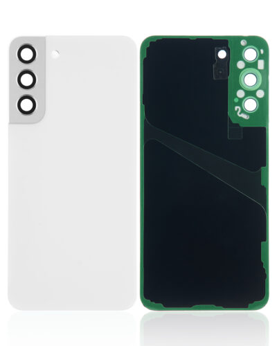 Coque arrière en verre avec objectif pour Samsung Galaxy S22 Plus 5G (sans logo) (Pièce de rechange Plus) (Blanc) – Image 2