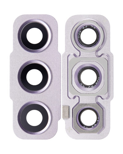 Back Camera Lens With Bezel Ring For Samsung Galaxy S21 FE 5G (Lavender) – Image 3