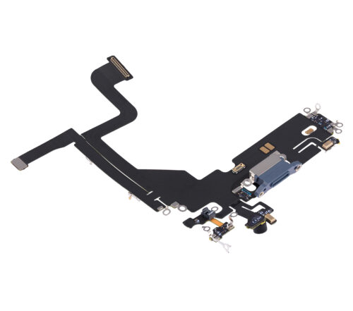 Charging Port Flex Cable For iPhone 13 Pro (Used OEM Pull) (Sierra Blue) – Image 5