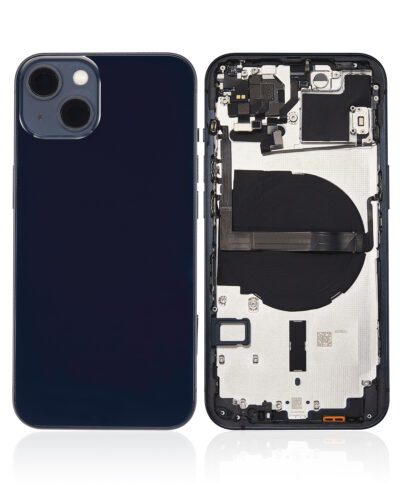 Coque arrière avec petites pièces pour iPhone 13 (version UE/globale) (compatible qualité supérieure) (minuit) – Image 2