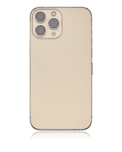 Coque arrière avec petites pièces pour iPhone 13 Pro Max (version UE/globale) (compatible qualité supérieure) (Or) – Image 4