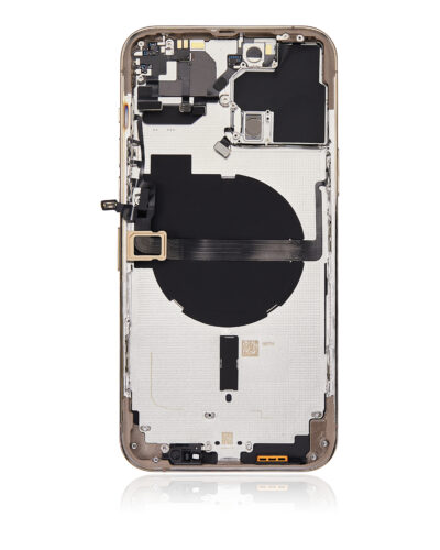 Coque arrière avec petites pièces pour iPhone 13 Pro Max (version UE/globale) (compatible qualité supérieure) (Or) – Image 5