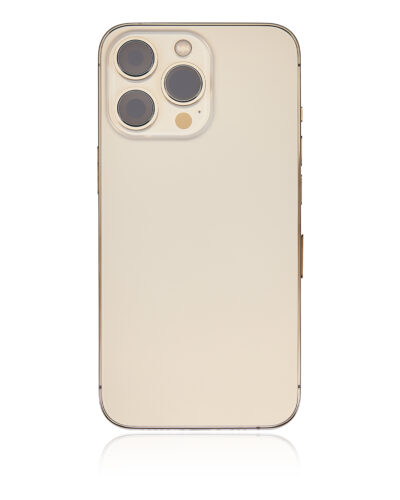 Coque arrière avec petites pièces pour iPhone 13 Pro (version UE/globale) (compatible qualité supérieure) (Or) – Image 4