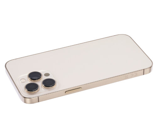 Coque arrière avec petites pièces pour iPhone 13 Pro (version UE/globale) (compatible qualité supérieure) (Or) – Image 6