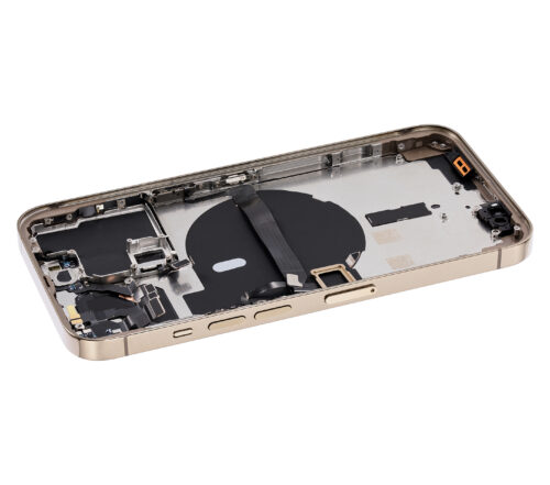 Coque arrière avec petites pièces pour iPhone 13 Pro (version UE/globale) (compatible qualité supérieure) (Or) – Image 7