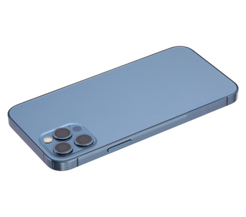 Back Housing W/ Small Parts For iPhone 12 Pro (EU / Global Version) (Aftermarket Plus) (Pacific Blue) – Image 6