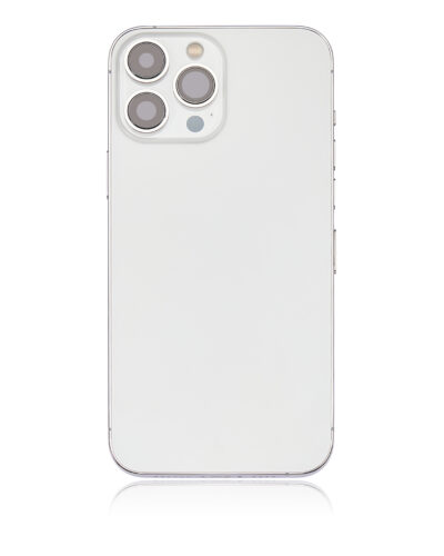Coque arrière avec petites pièces pour iPhone 13 Pro Max (version UE/globale) (pièce de rechange Plus) (argent) – Image 4