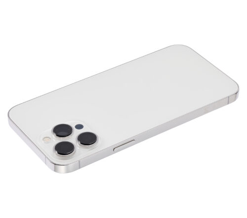 Coque arrière avec petites pièces pour iPhone 13 Pro Max (version UE/globale) (pièce de rechange Plus) (argent) – Image 6