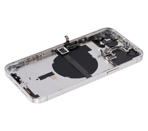 Coque arrière avec petites pièces pour iPhone 13 Pro Max (version UE/globale) (pièce de rechange Plus) (argent) – Image 7