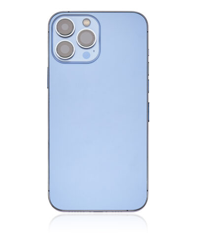 Coque arrière avec petites pièces pour iPhone 13 Pro Max (version UE/globale) (compatible qualité supérieure) (bleu Sierra) – Image 4