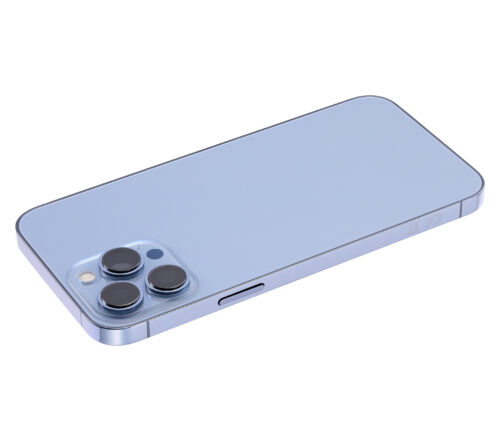 Coque arrière avec petites pièces pour iPhone 13 Pro Max (version UE/globale) (compatible qualité supérieure) (bleu Sierra) – Image 6