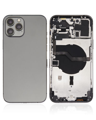 Back châssis W/ Small Parts pour iPhone 12 Pro Max (EU / Global Version) (compatible qualité supérieure) (graphite) – Image 2