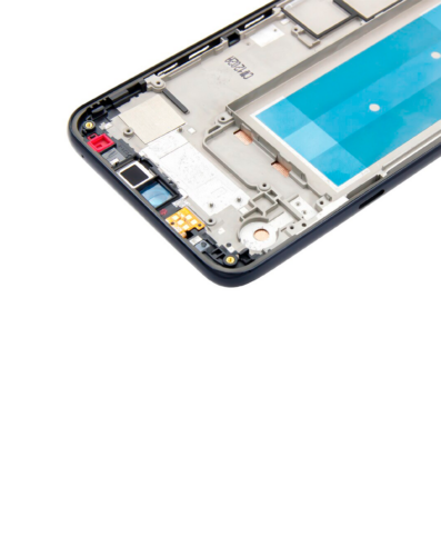 Écran LCD avec cadre pour LG Q60 (version simple carte SIM) / K50 (2019) / X520 (reconditionné) (noir aurore) – Image 3