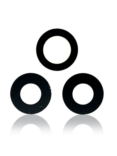 Objectif de caméra arrière (verre uniquement) avec adhésif pour iPhone 12 Pro (ensemble de 3 pièces) (Aftermarket Plus) – Image 2