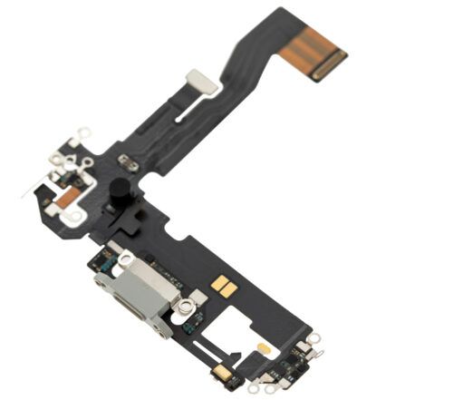 Câble flexible de port de charge pour iPhone 12 Pro (Premium) (Argent) – Image 4