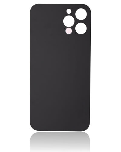 Vitre arrière avec 3M adhésif pour iPhone 12 Pro Max (No Logo / Large Camera Hole) (graphite) – Image 5