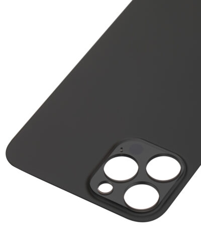 Vitre arrière avec 3M adhésif pour iPhone 12 Pro Max (No Logo / Large Camera Hole) (graphite) – Image 8