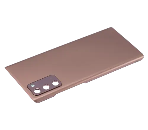 Coque arrière en verre avec objectif pour Samsung Galaxy Note 20 5G (sans logo) (Adaptable) (Bronze mystique) – Image 2
