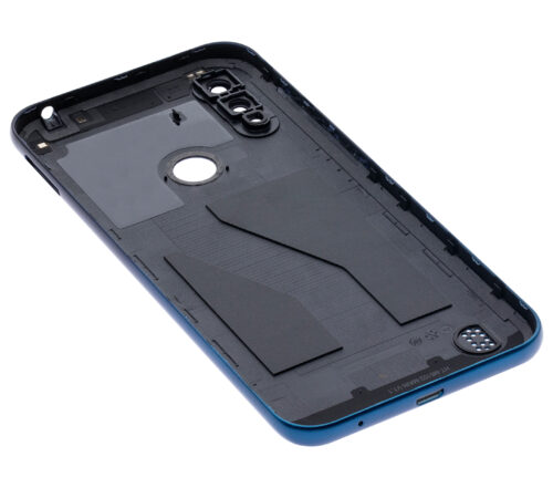 Coque arrière en verre pour Motorola Moto E6S (XT2053 / 2020) (Bleu Paon) – Image 5