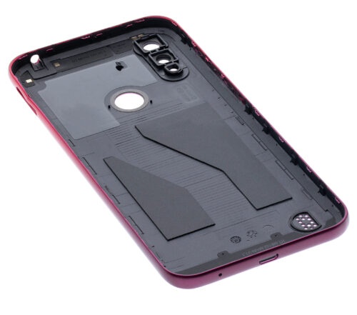 Coque arrière en verre pour Motorola Moto E6S (XT2053 / 2020) (Rouge Aurore) – Image 5